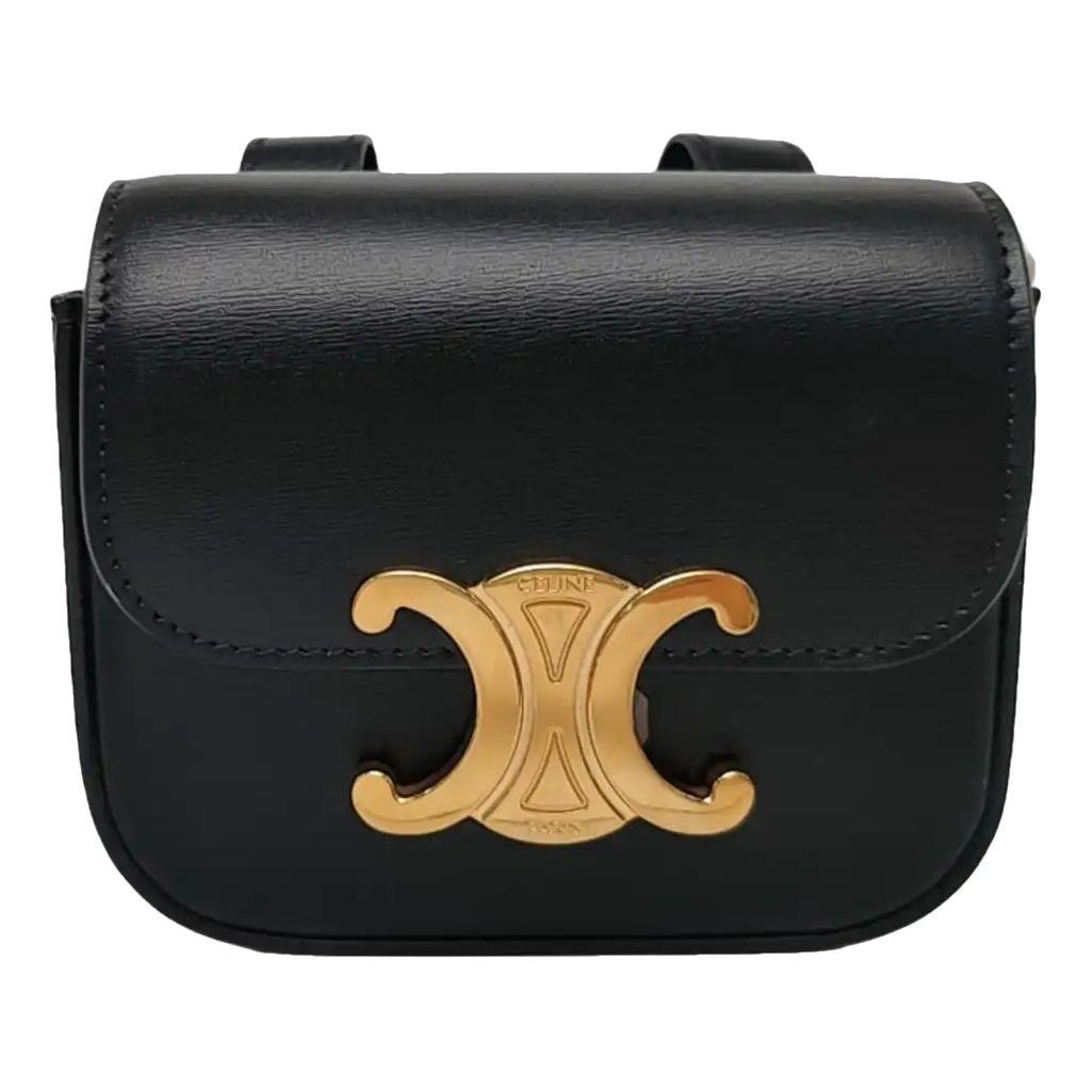 Triomphe leather mini bag