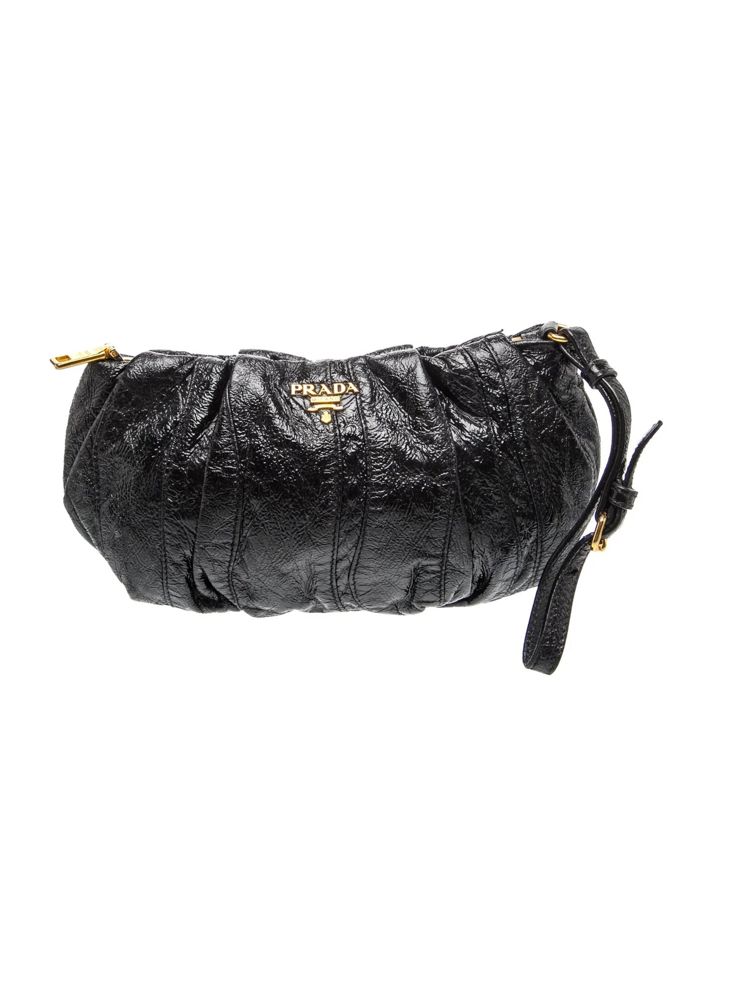 Naplak Leather Gaufre Wristlet Clutch