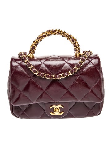 Mini Chain Link Top Handle Bag
