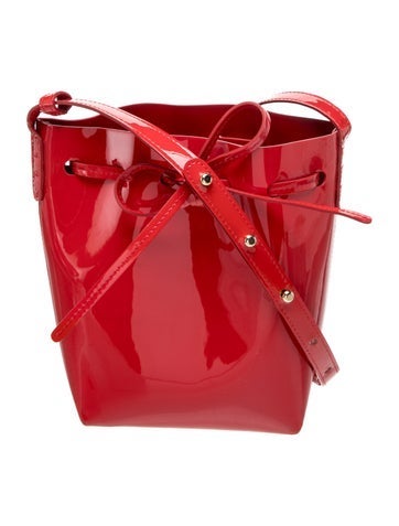 Patent Leather Bucket Bag