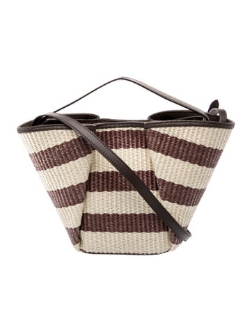 Brunello Cucinelli Straw Bucket Bag w/ Tags