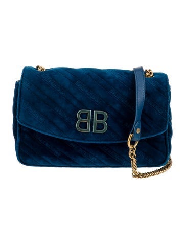 Balenciaga Velvet Shoulder Bag