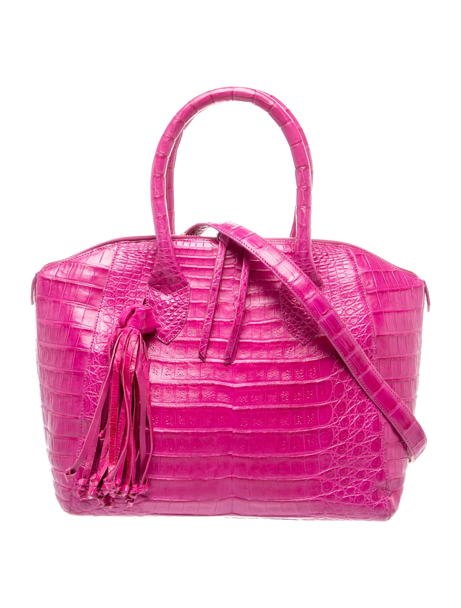 Crocodile Top Handle Bag