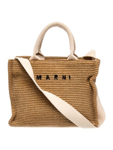 Marni Raffia Top Handle Bag