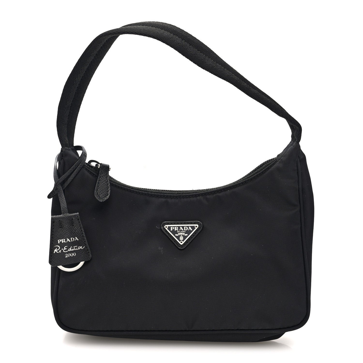 Prada Tessuto Nylon Mini Re-Edition 2000 Bag Black