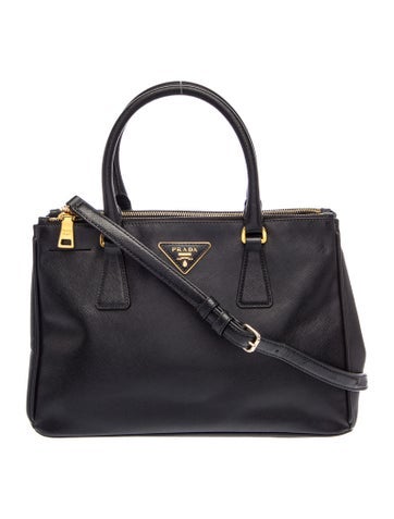 Saffiano Leather Galleria Double Zip Small