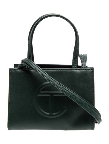 Telfar Vegan Leather Small Dark Olive Shopping Bag Small w/ Tags