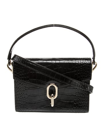 Anine Bing Embossed Leather Shoulder Bag