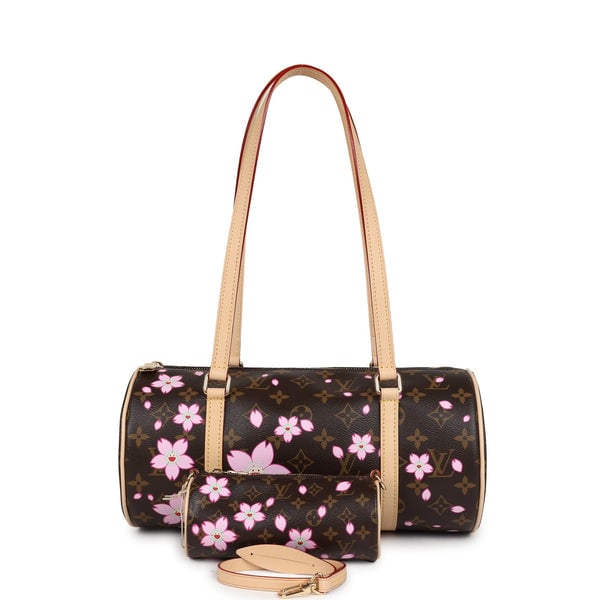 Louis Vuitton Louis Vuitton X Takashi Murakami Cherry Blossom Papillon Brown and Pink Monogram Gold Hardware