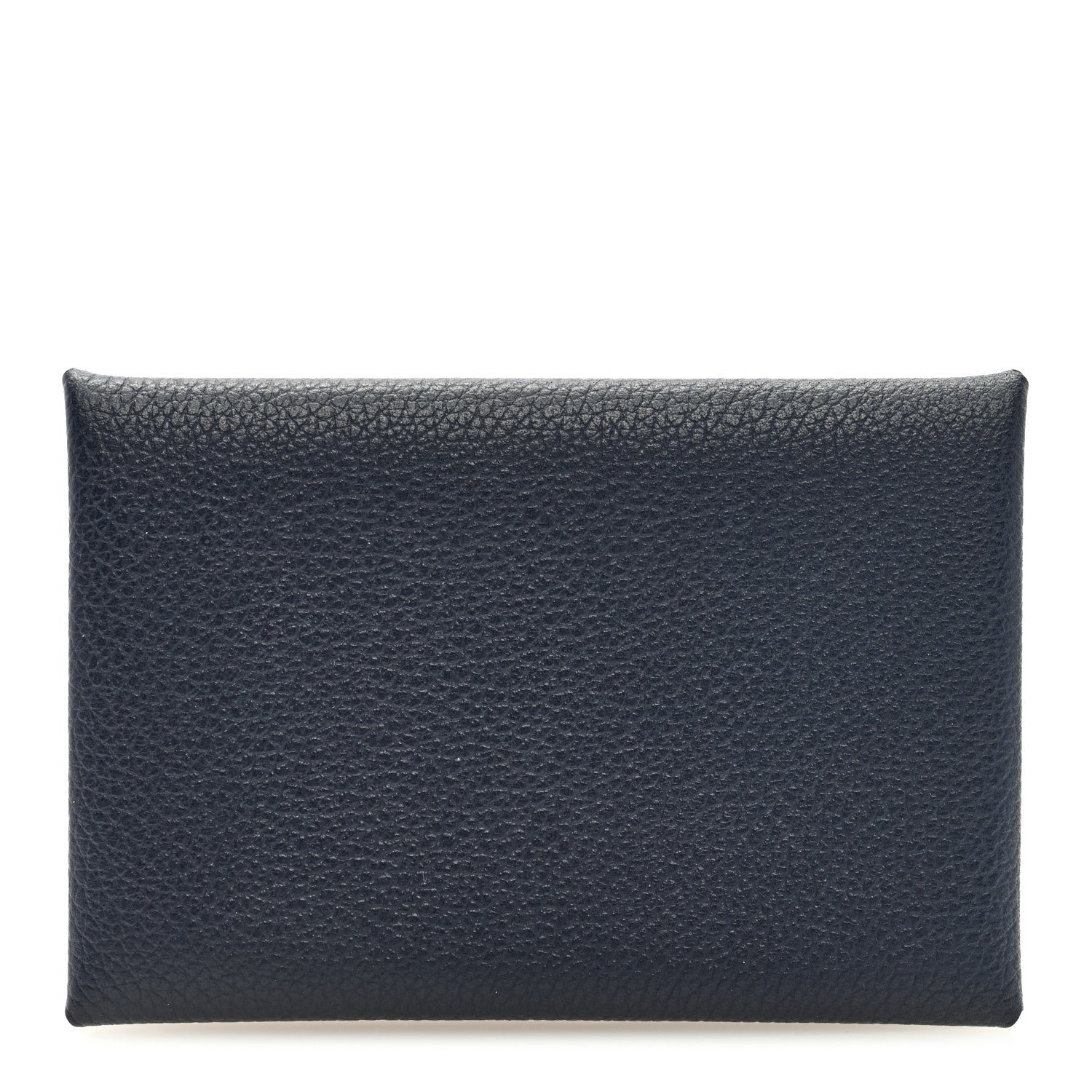 Hermes Evercolor Verso Calvi Card Case Bleu Nuit Caramel