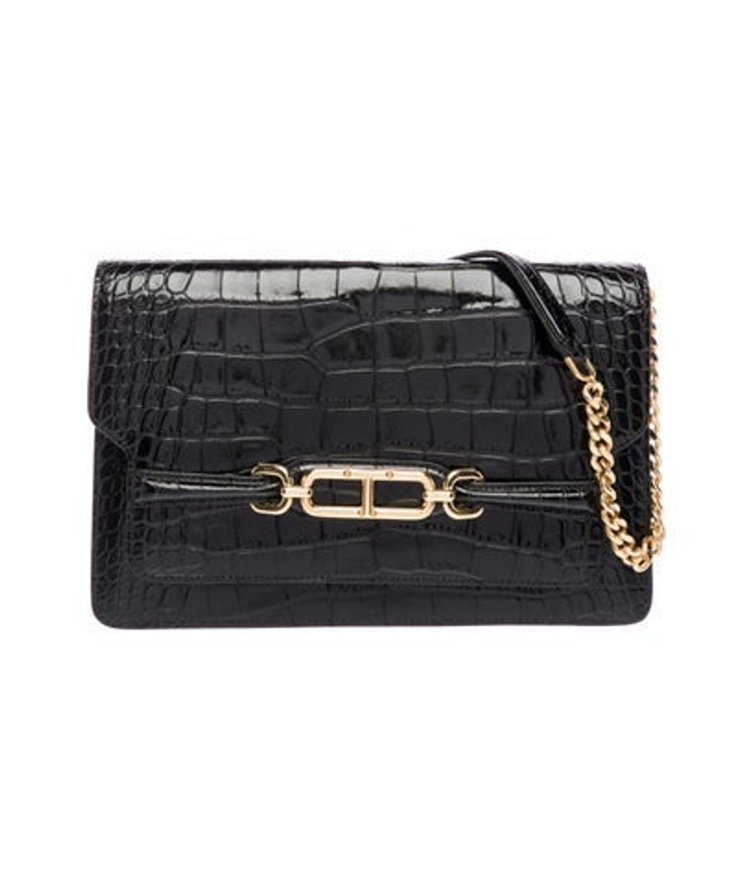 Tom Ford Ford Embossed Leather Shoulder Bag