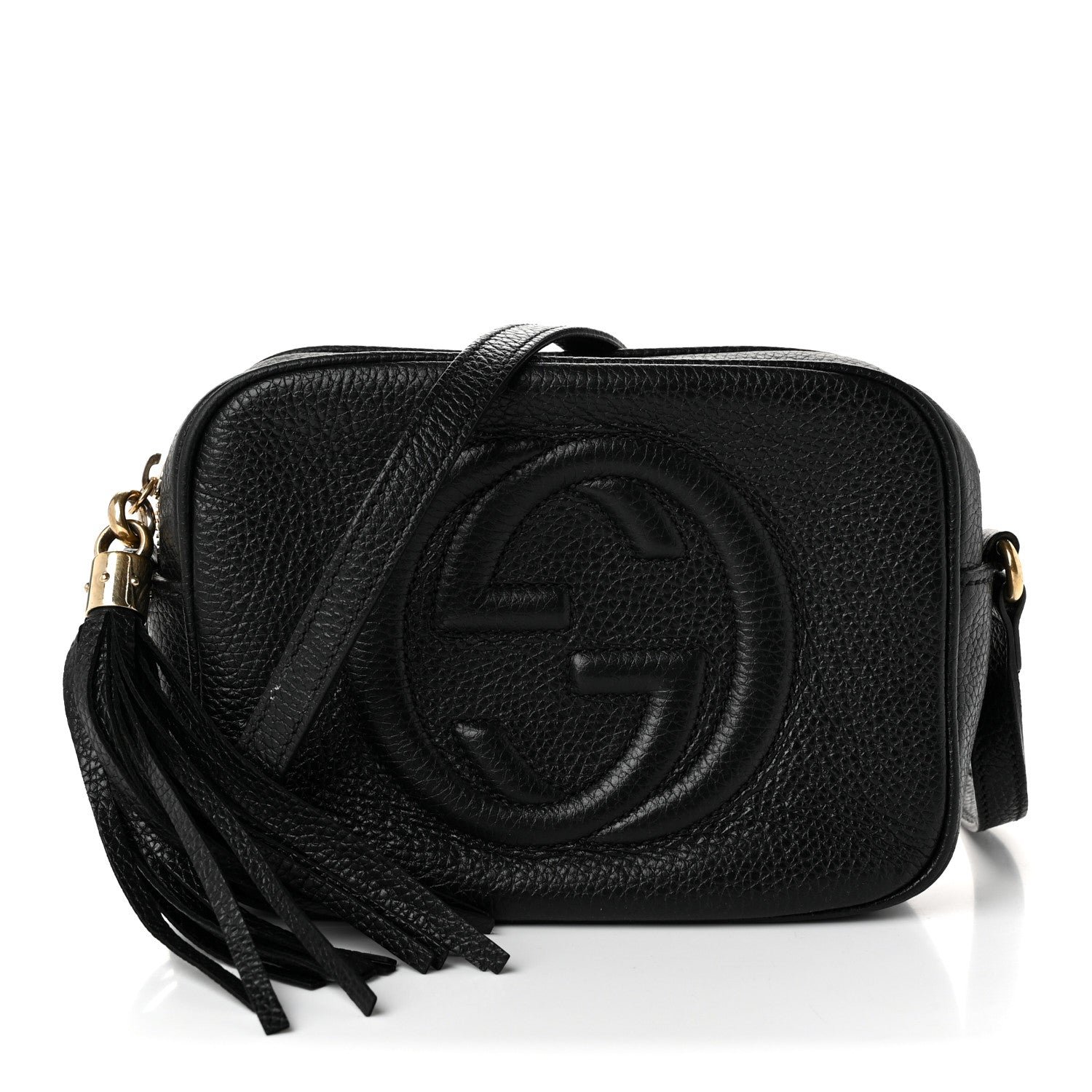Gucci Pebbled Calfskin Small Soho Disco Bag Black