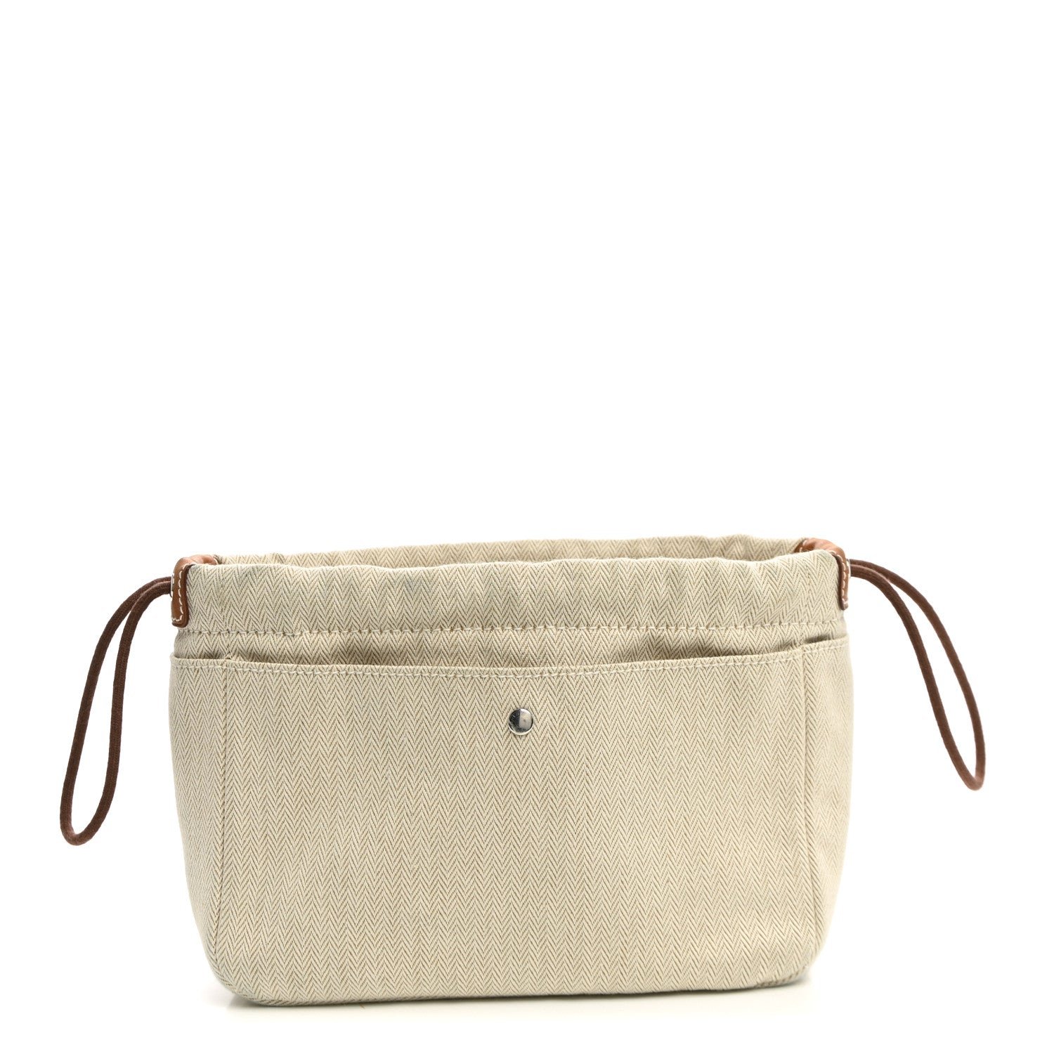 Hermes Canvas Barenia Fourbi 20 PM Pouch Naturel Fauve