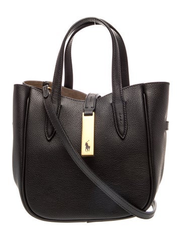Leather Polo ID Tote Small w/ Tags