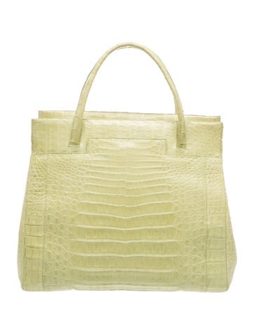 Crocodile Top Handle Bag