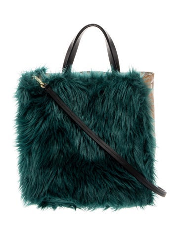 Marni Fur Top Handle Bag