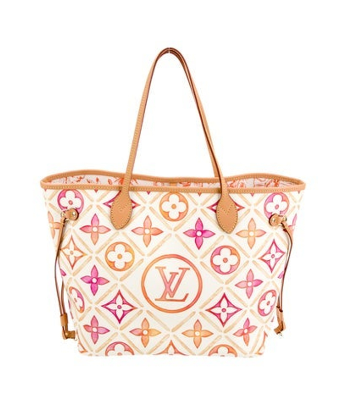 Louis Vuitton Vuitton Monogram Giant Tiles Neverfull W Pouch Mm 2024