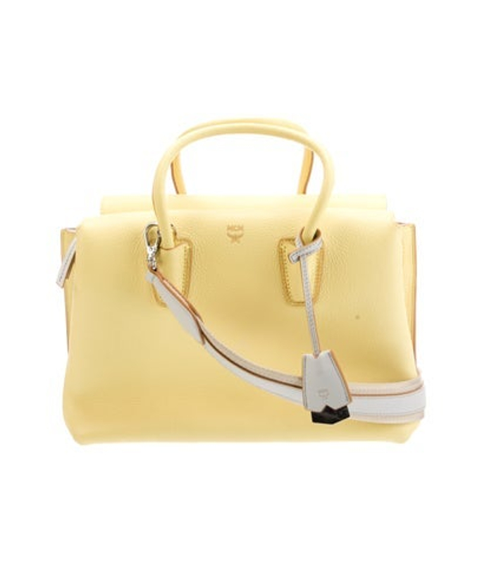 MCM Leather Top Handle Bag