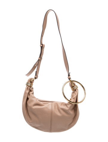 Leather Bracelet Hobo Bag Small, Small