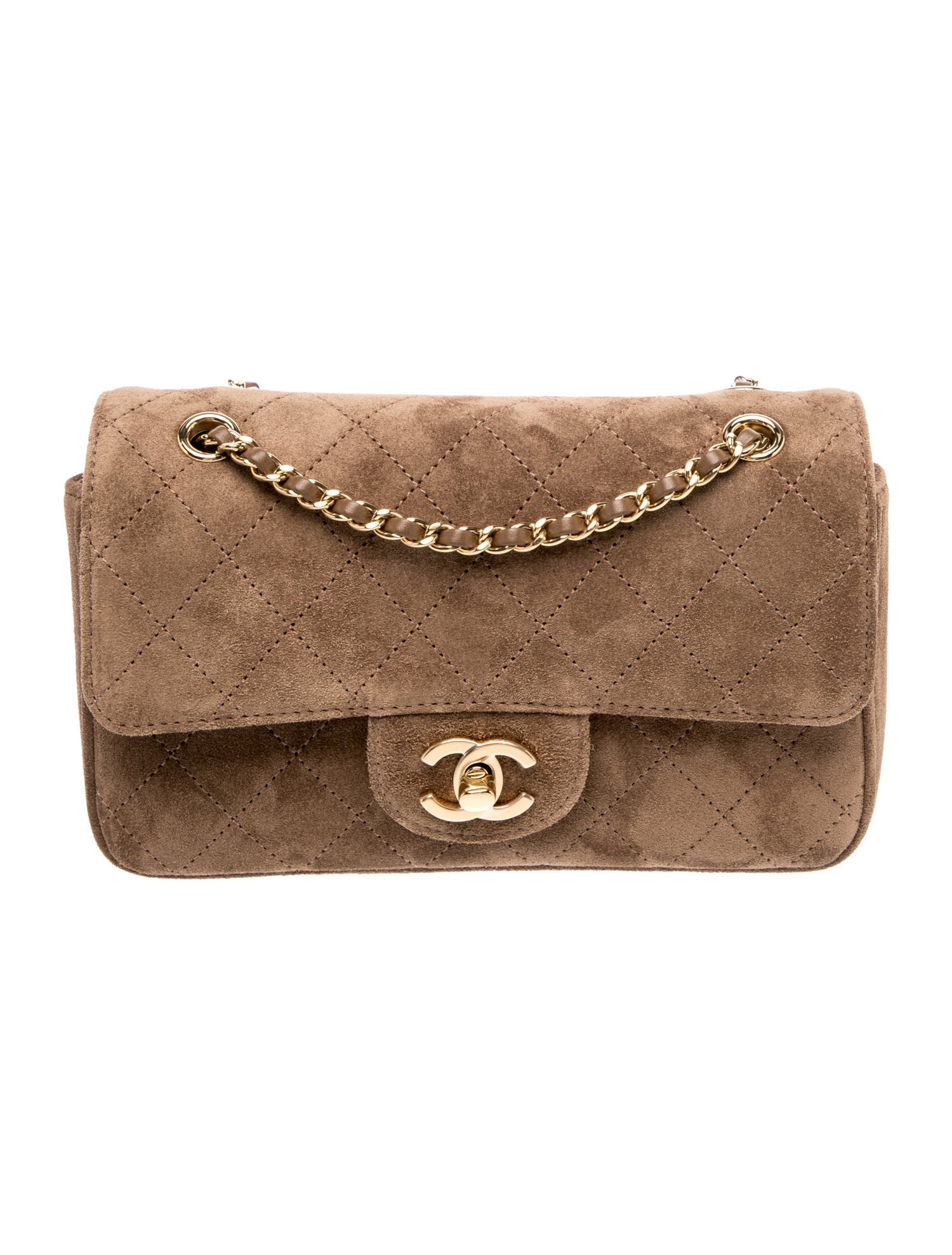 2026 Quilted Suede Mini Souplissimo Flap Bag w/Tags