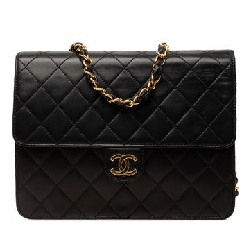 Small CC Quilted Lambskin Single Flap