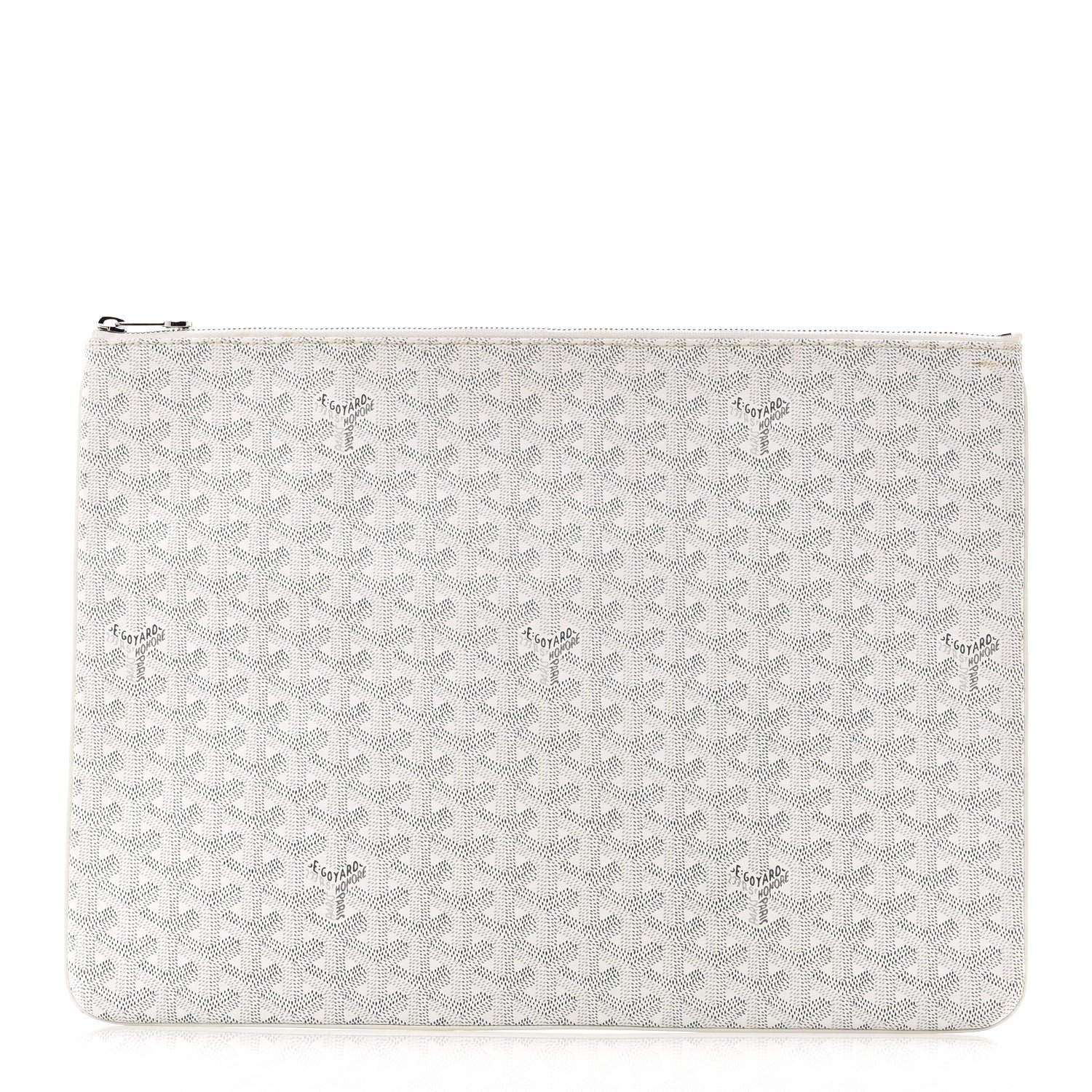 Goyard Goyard Goyardine Senat Pochette GM White