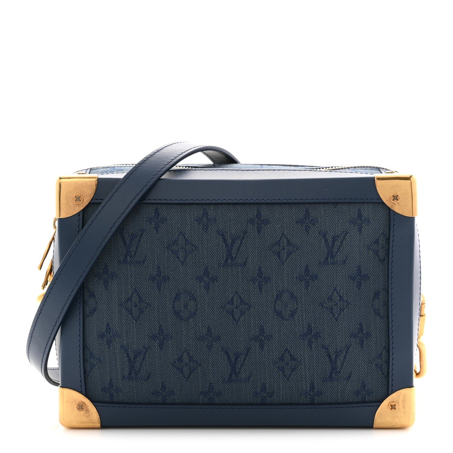 Louis Vuitton Denim Monogram Soft Trunk Navy