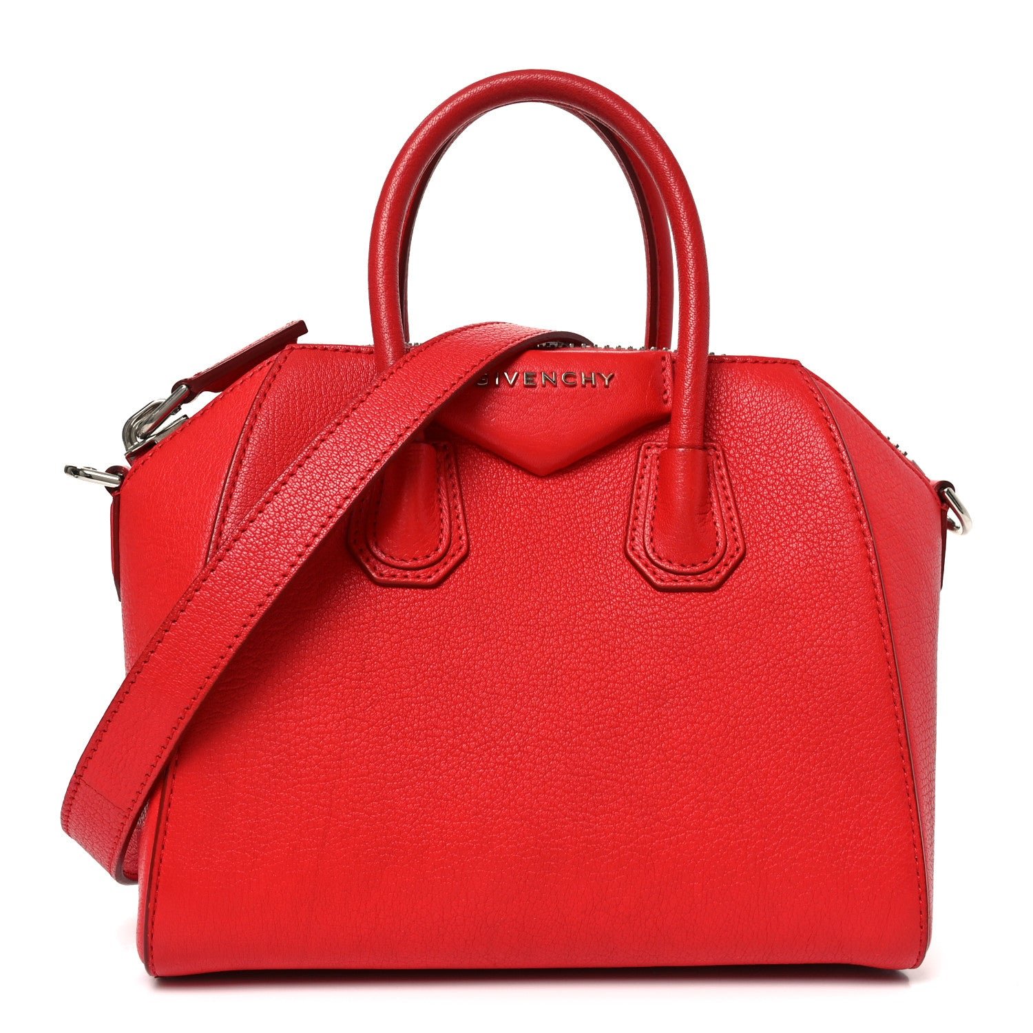 Givenchy Sugar Goatskin Mini Antigona Red