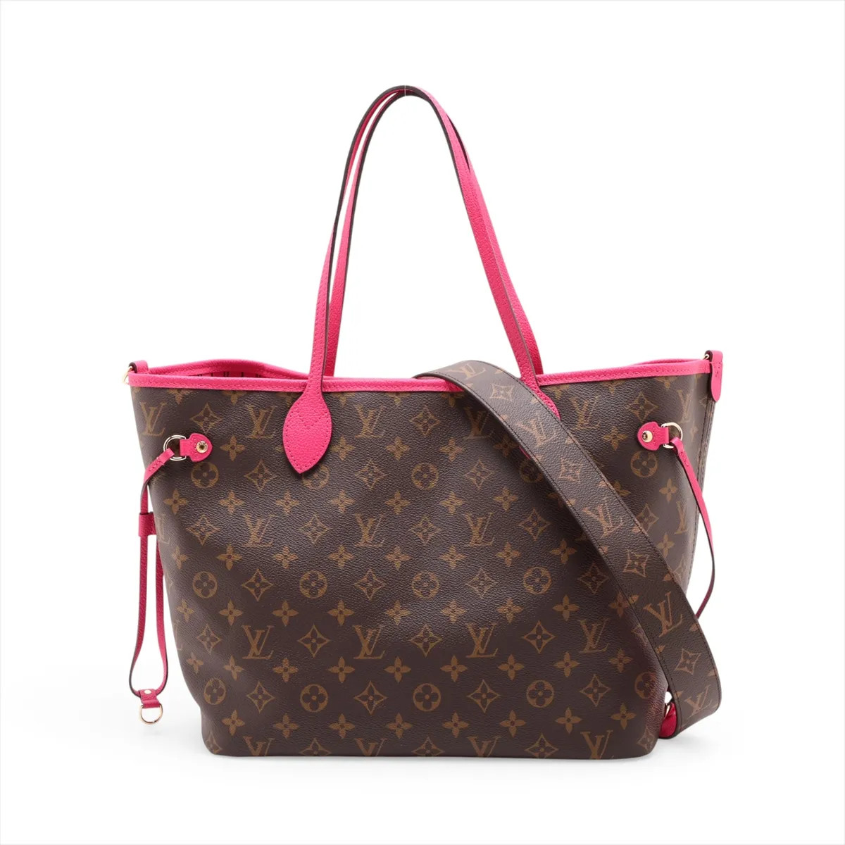 Louis Vuitton Monogram Neverfull INSIDE OUT MM M12707 Brown x pink There was an