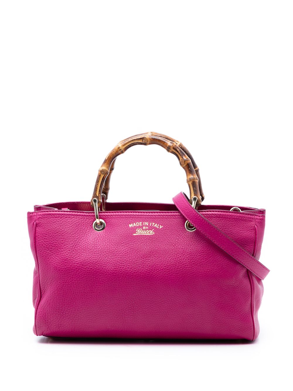 2016-2026 Medium Calfskin Bamboo Shopper satchel