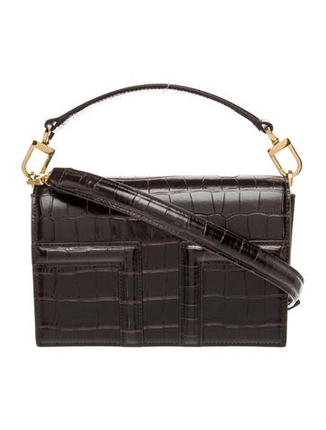 TOTEME Embossed Leather Toteme T-Flap Mini