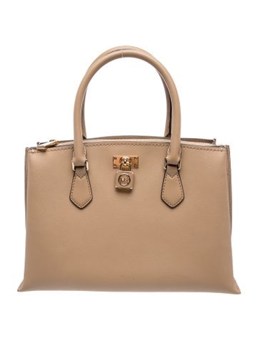 Leather Top Handle Bag