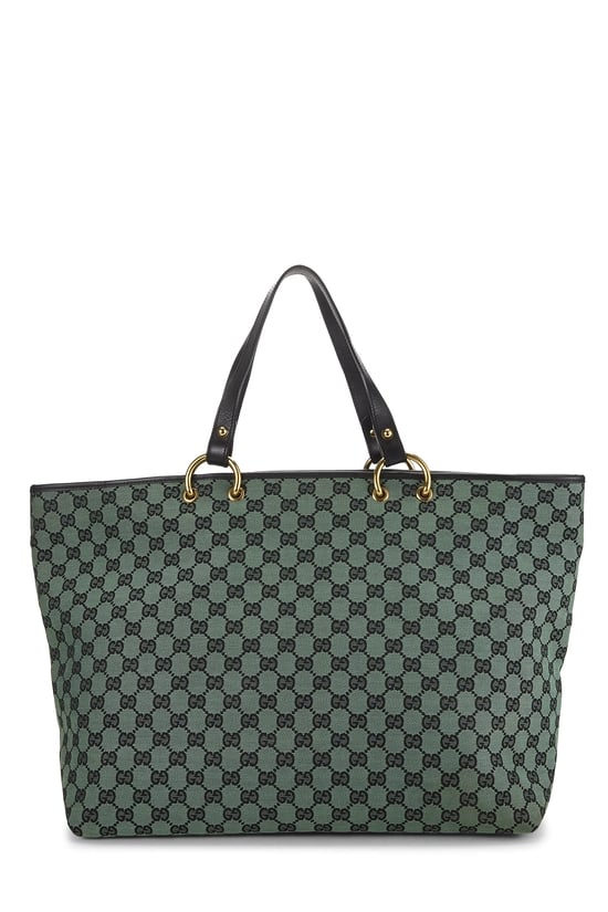 Green GG East West Canvas Tote