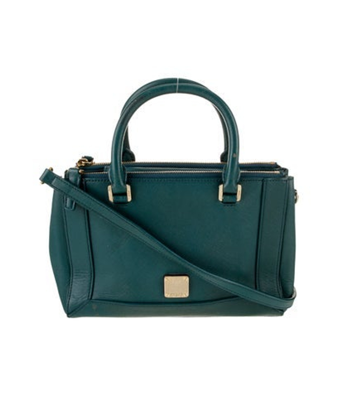 MCM Leather Top Handle Bag