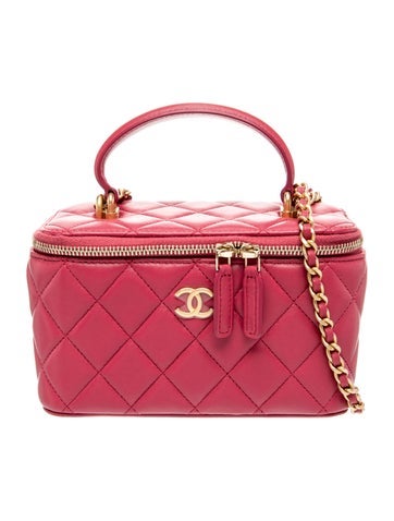 Small Top Handle Vanity Case w/ Chain w/Tags