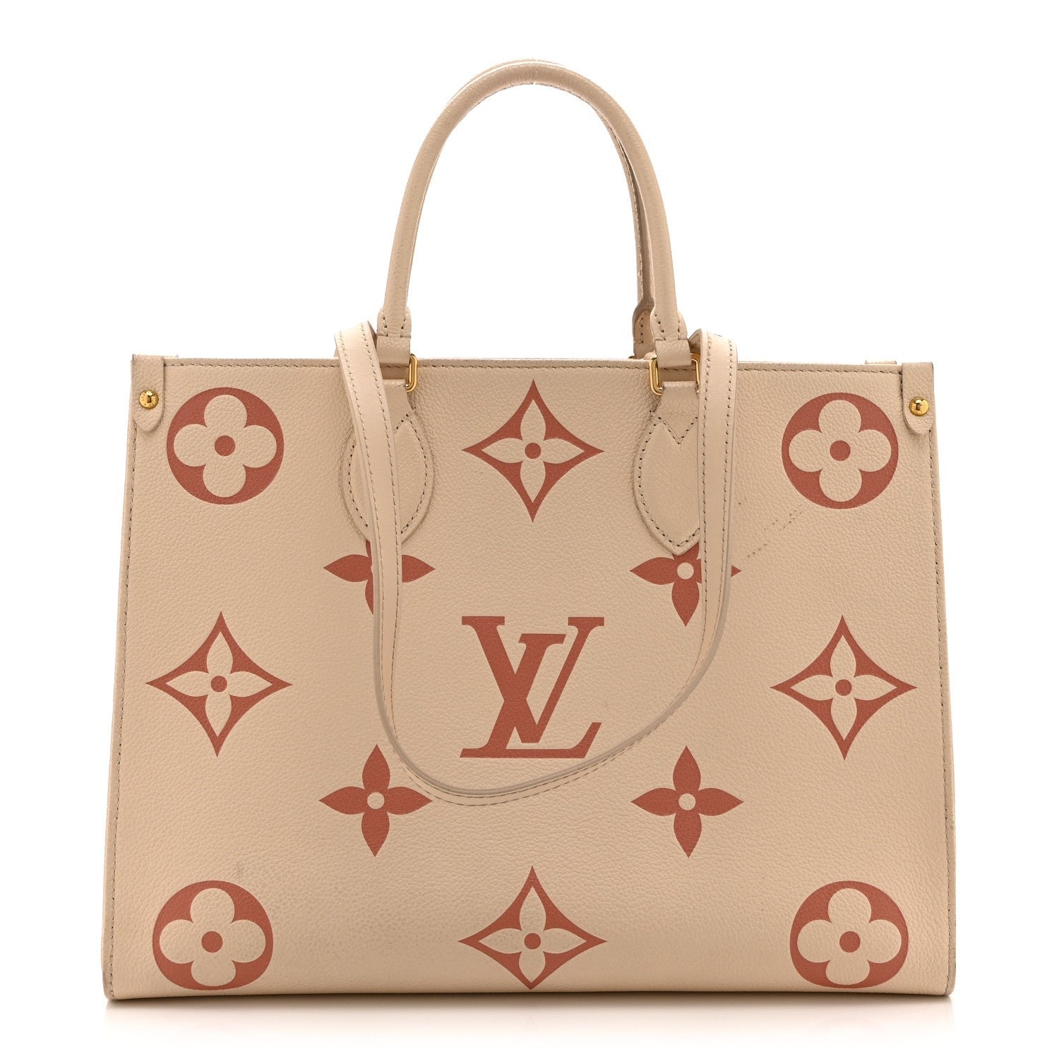 Louis Vuitton Empreinte Monogram Giant Onthego MM Creme Rose Trianon
