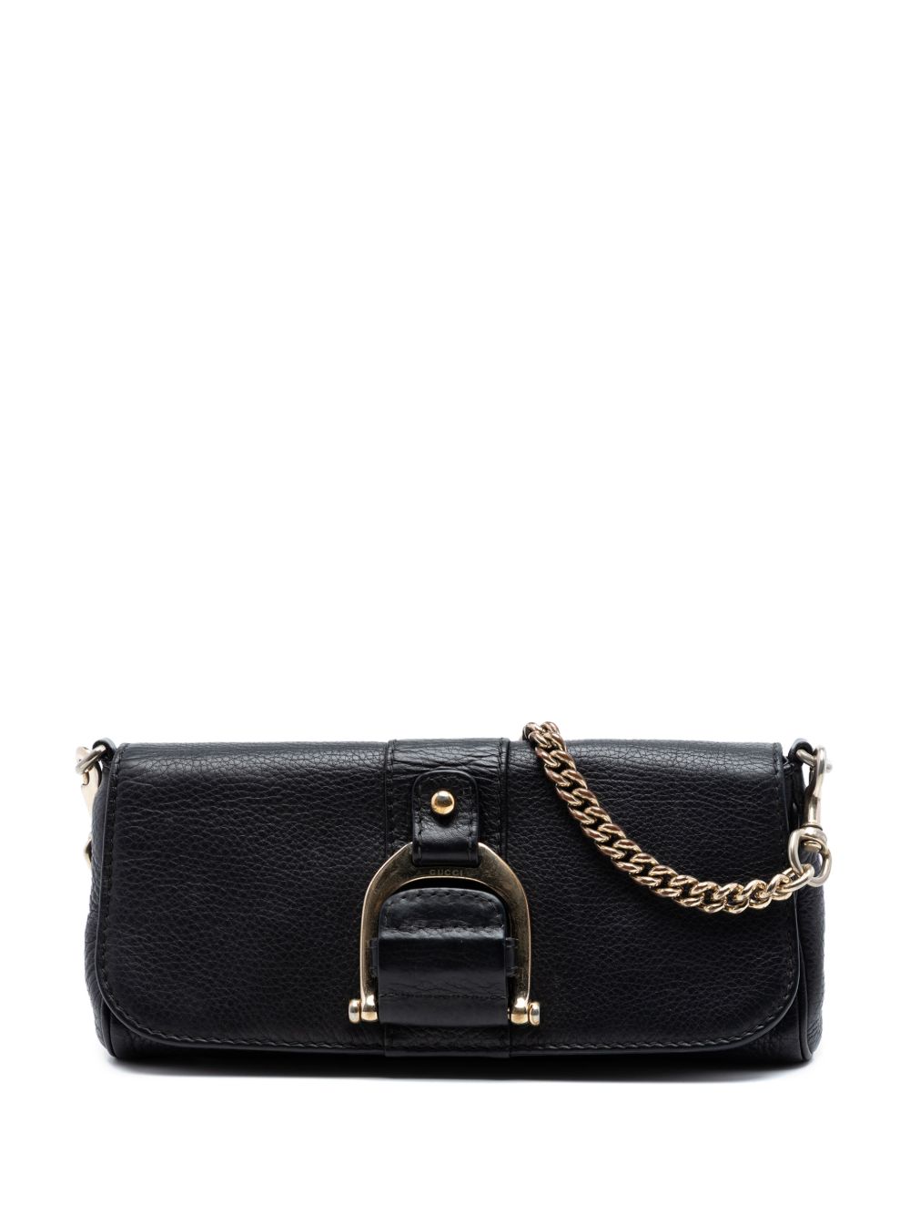 2016-2025 Pebbled Leather Greenwich Clutch with Chain shoulder bag
