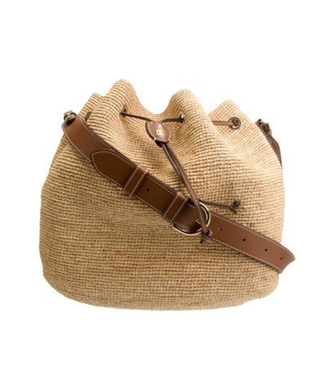 Mark Cross Cross Raffia Bucket Bag