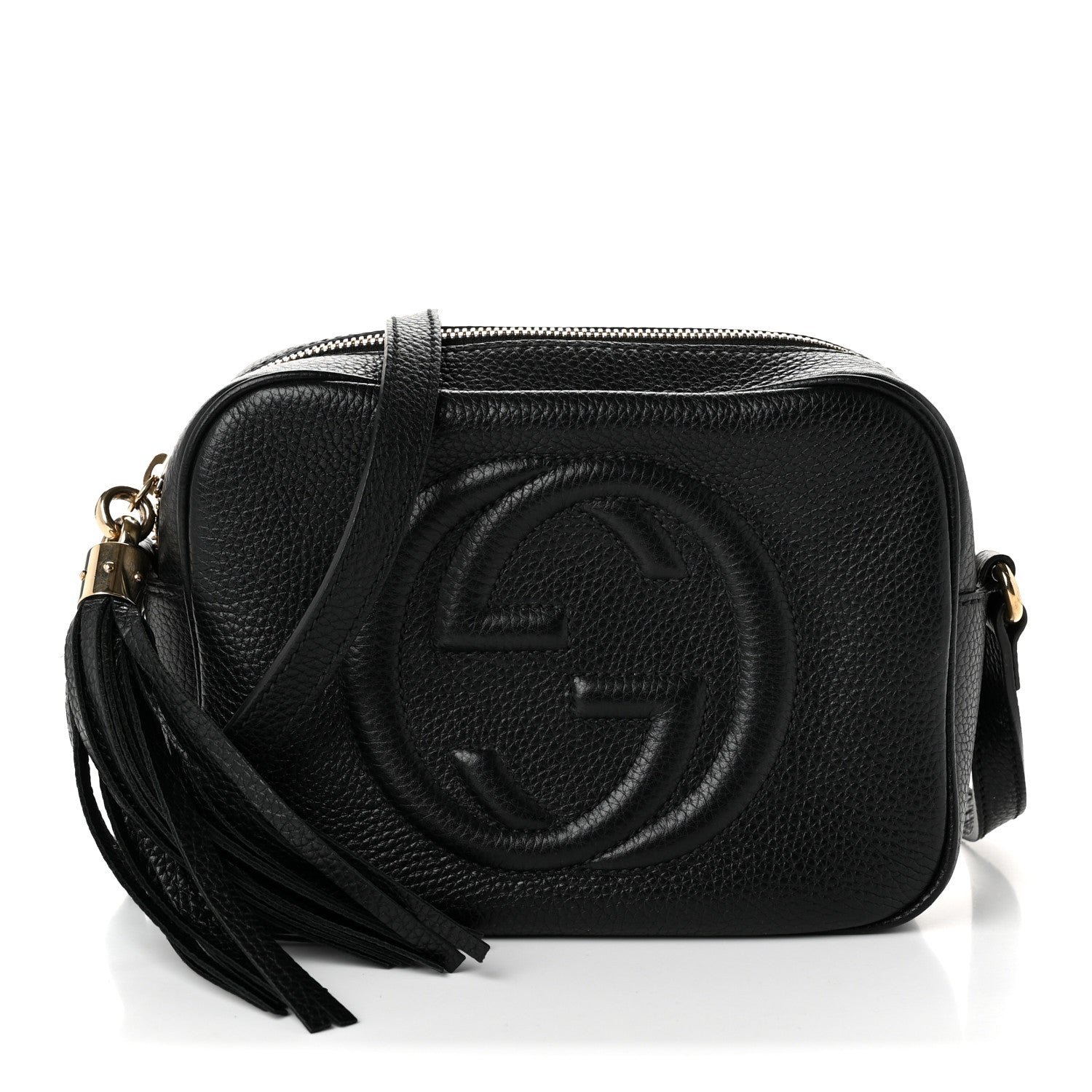 Gucci Pebbled Calfskin Small Soho Disco Bag Black