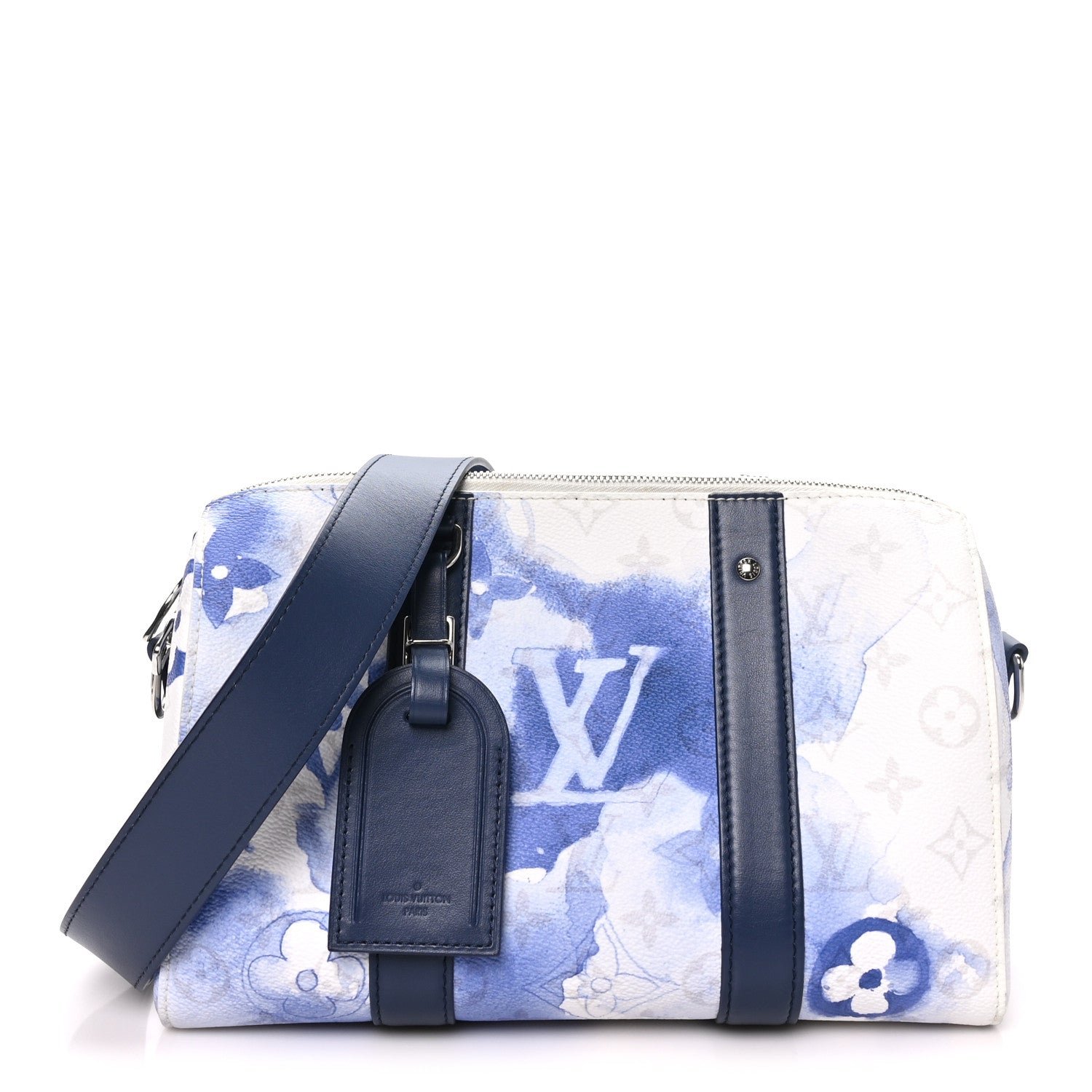 Louis Vuitton Monogram Watercolor City Keepall Blue