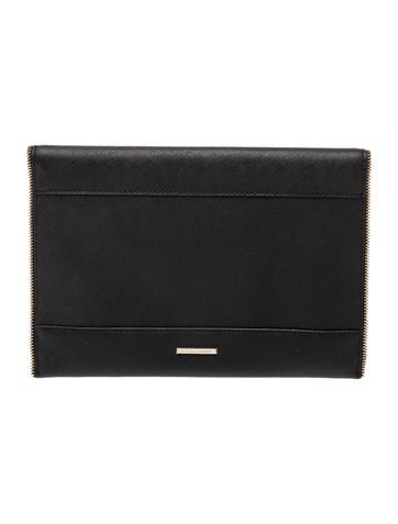 Saffiano Leather Clutch