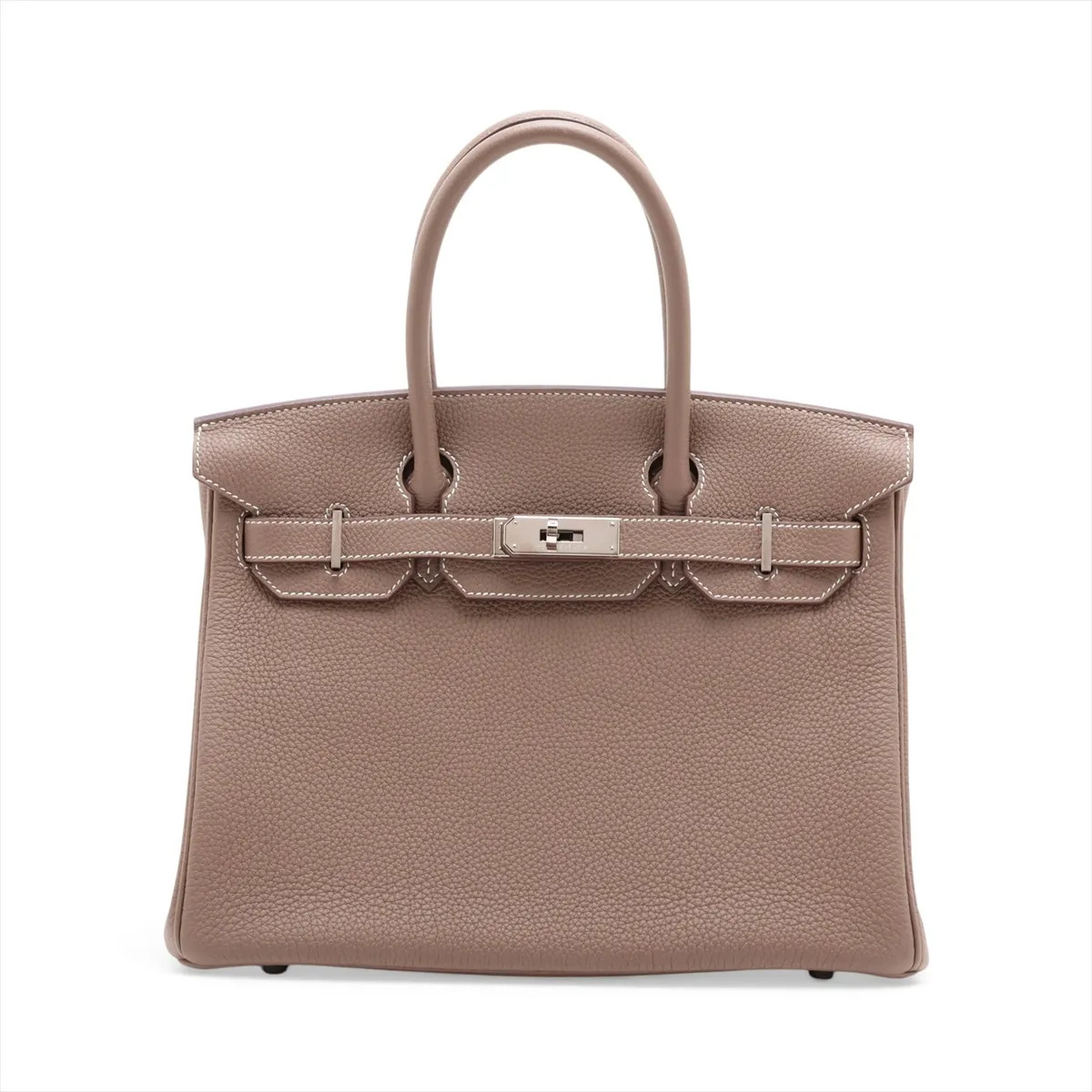 Hermès Birkin 30 Le Tournay Togo Etoupe Silver Metal Fittings