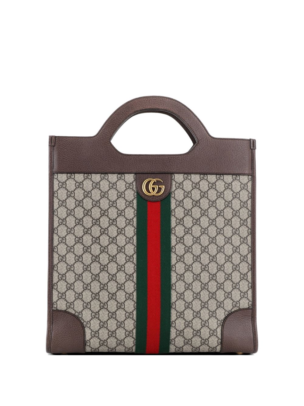 Ophidia Cut Out Handle GG Coated Canvas Medium tote bag