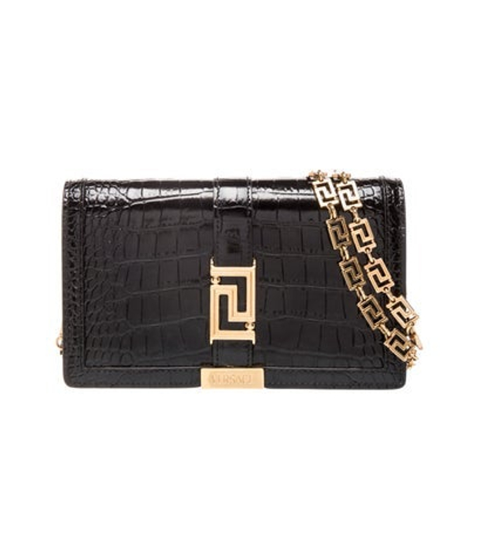 Versace Embossed Leather Clutch
