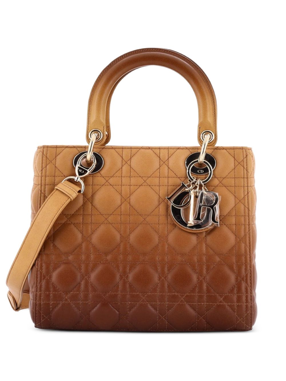 Lady Dior Bag Cannage Quilt Gradient Lambskin Medium satchel