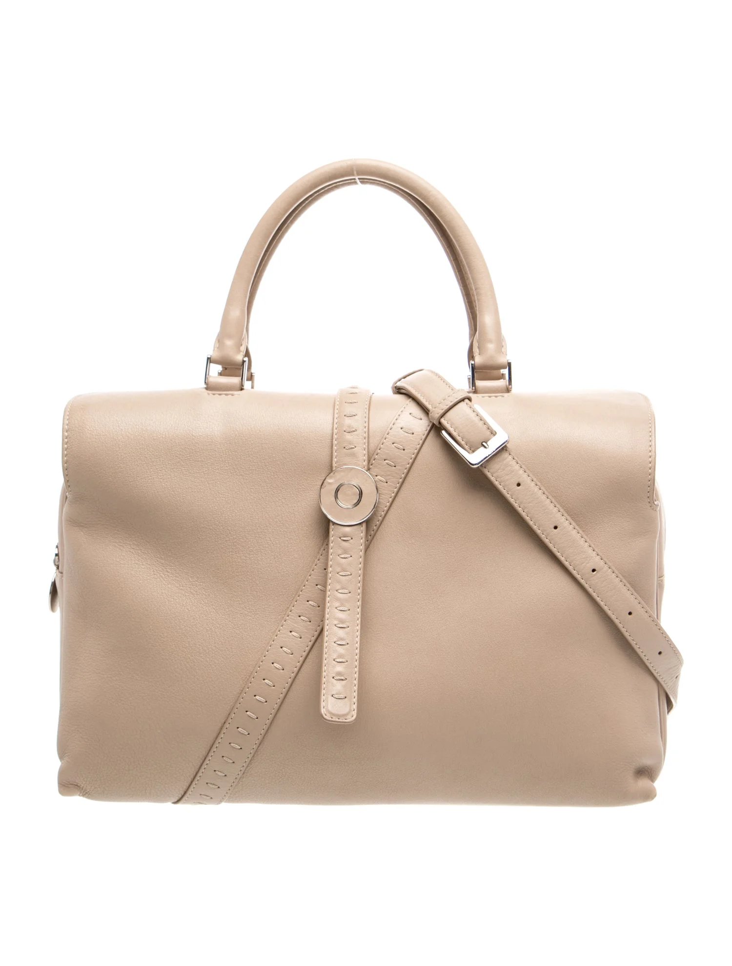 Leather Top Handle Bag