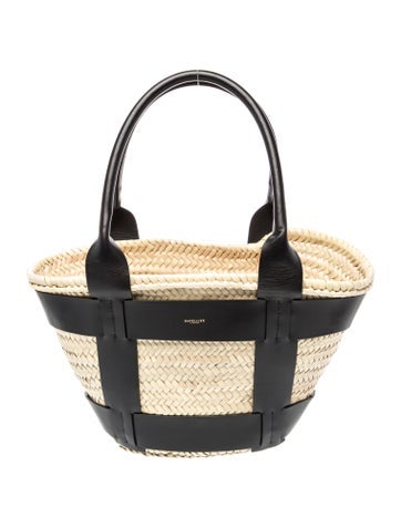 Straw Top Handle Bag