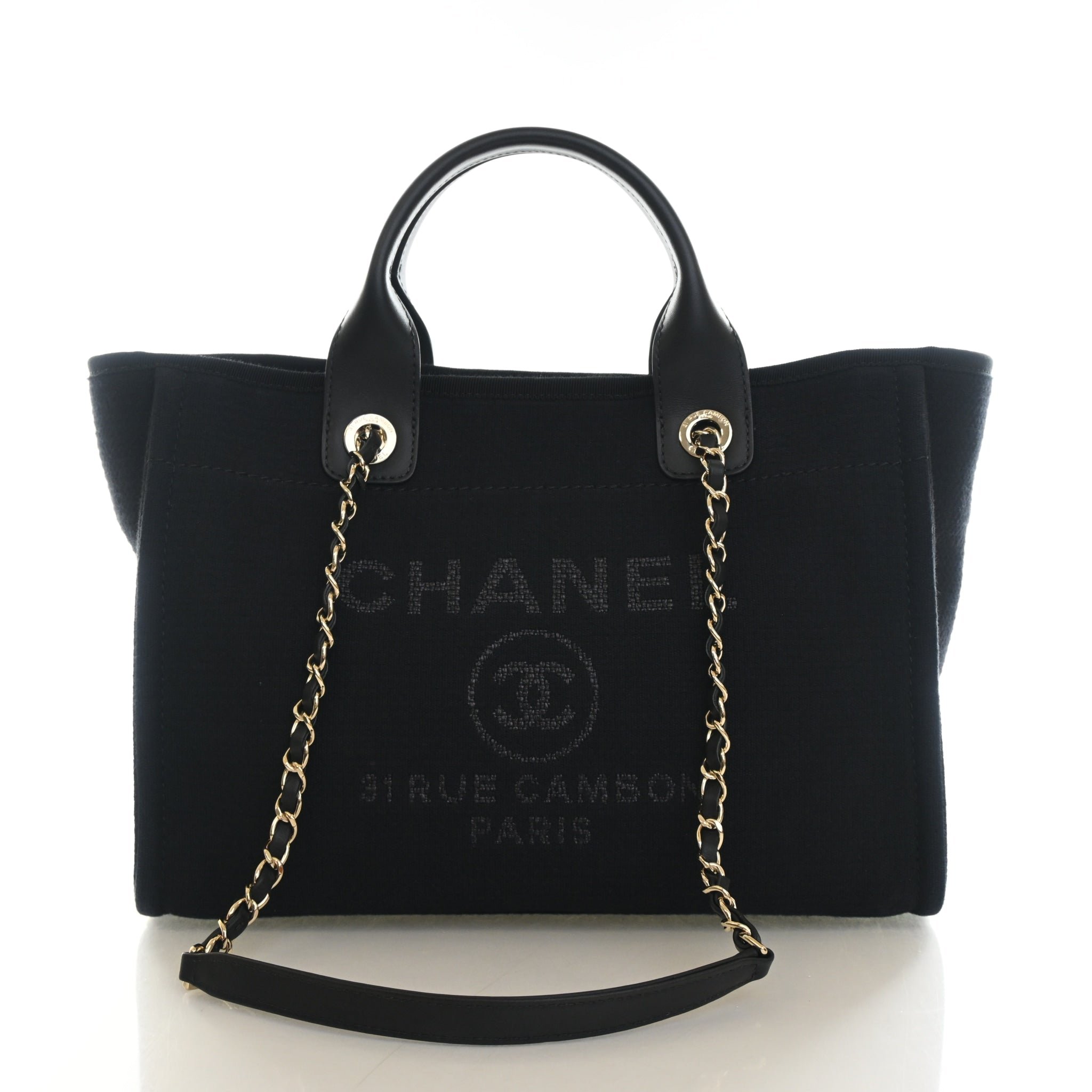 Chanel Small Mixed Fibers Deauville Tote