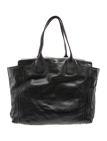 Leather Top Handle Bag