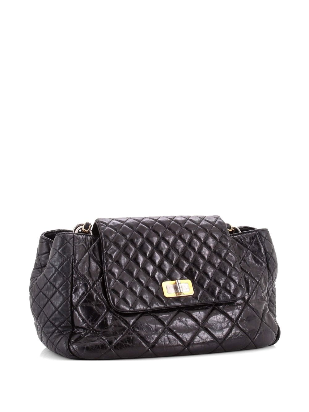 Accordion Reissue Flap Bag Quilted Glazed Calfskin Maxi shoulder bag
